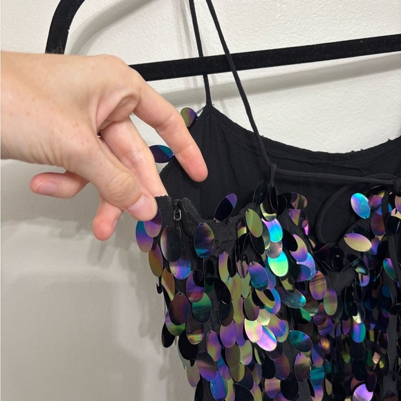 NWT Free People Sequin Mini Dress - Size 4 - Picture 3 of 9